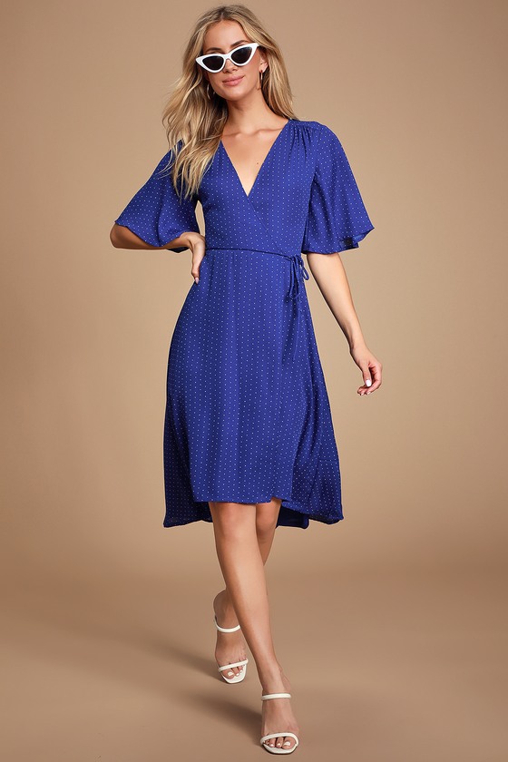 Dress - Midi Wrap Dress - Lulus