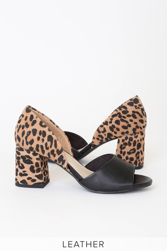Seychelles Shabby Chic - D'Orsay Heels - Leopard Print Heels - Lulus