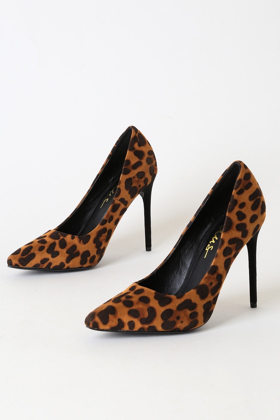 leopard pump shoes