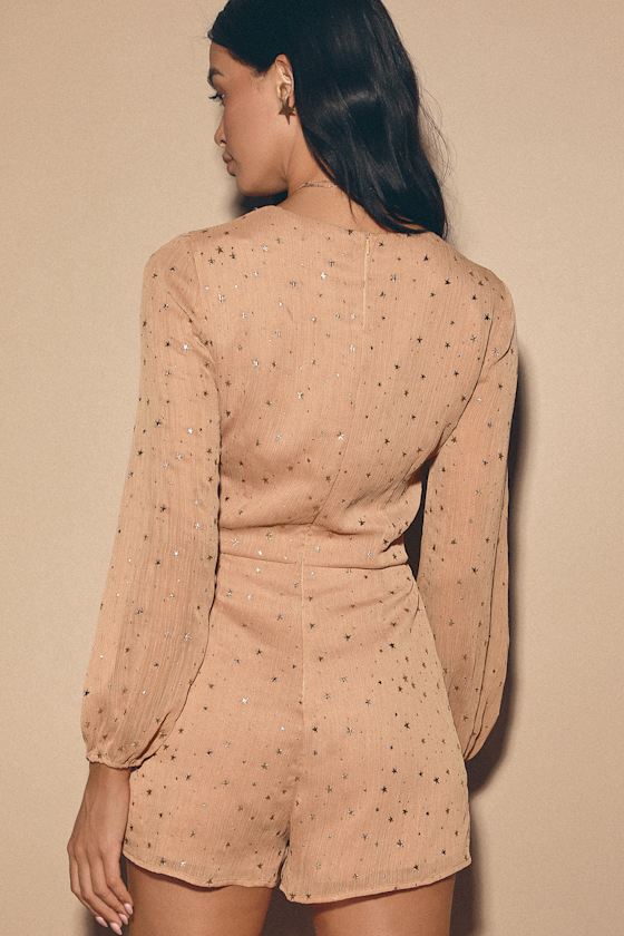 Whimsical Dreams Blush and Gold Romper 4