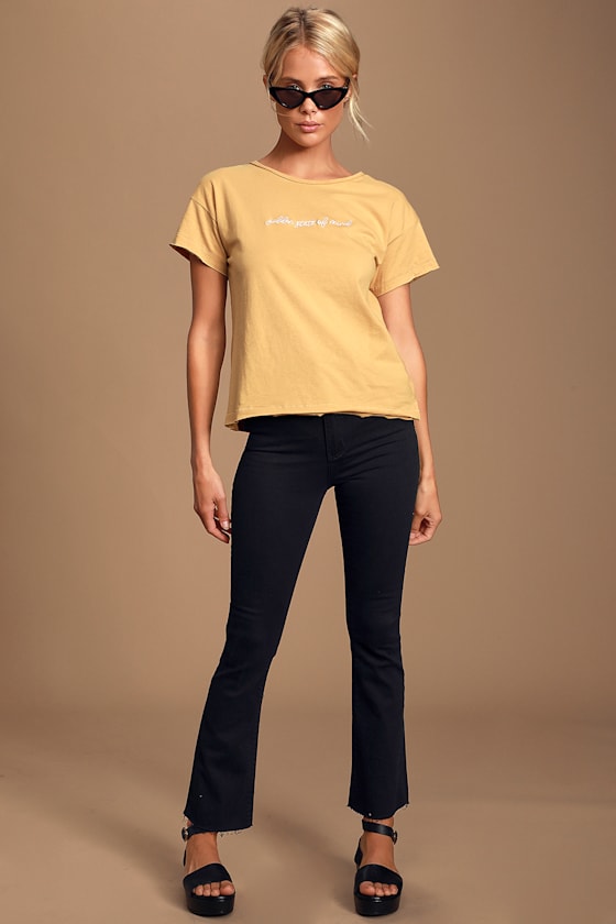 Golden State of Mind Mustard Yellow Tee 1