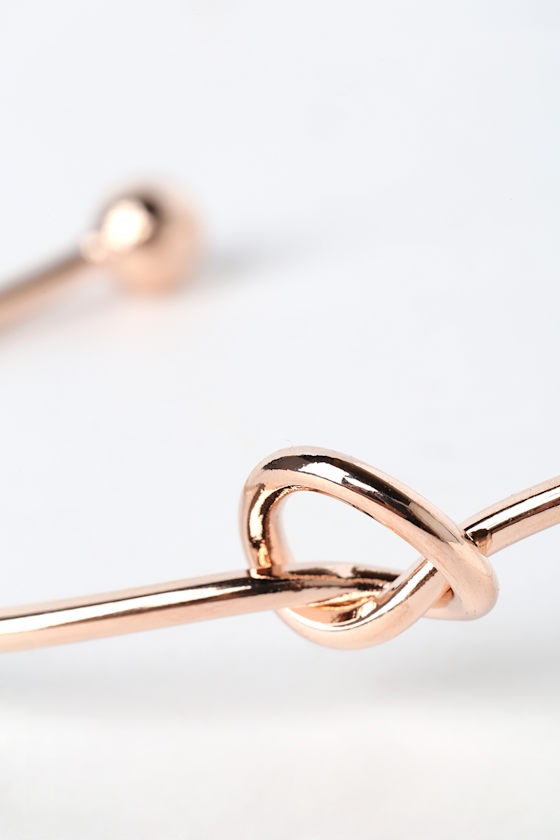 Let's Tie the Knot Rose Gold Bracelet 6