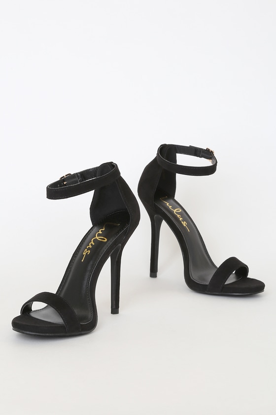 black heel straps