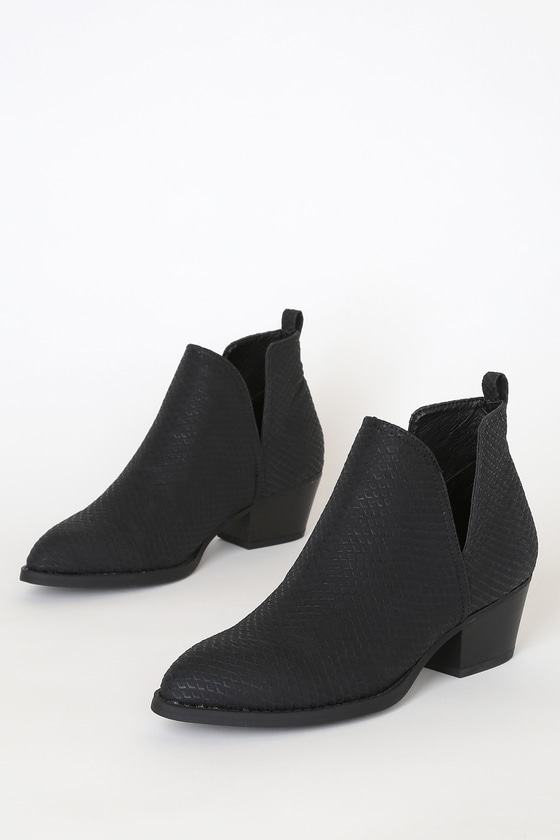snakeskin booties lulus