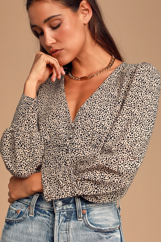 Cute Cheetah Print Top - Button-Up Top - Leopard Print Top - Lulus