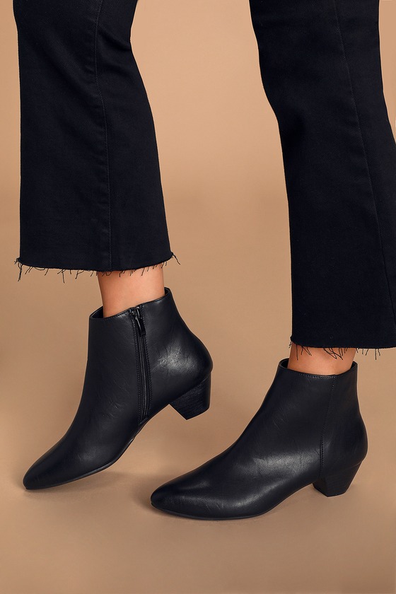 Chinese Laundry Abrie - Black Ankle Booties - Pointed-Toe Booties