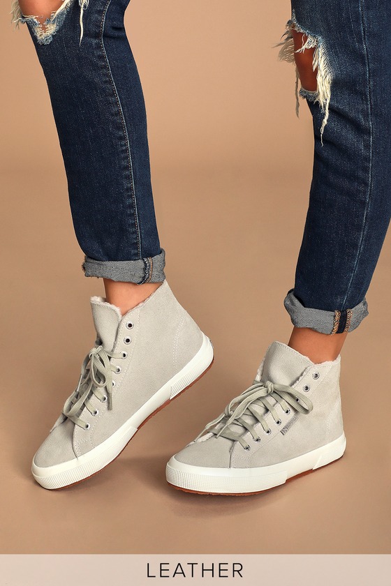 superga 2795 shearling sneakers