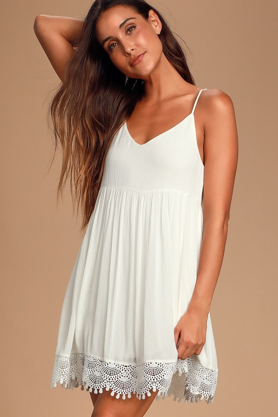 baby doll white dress