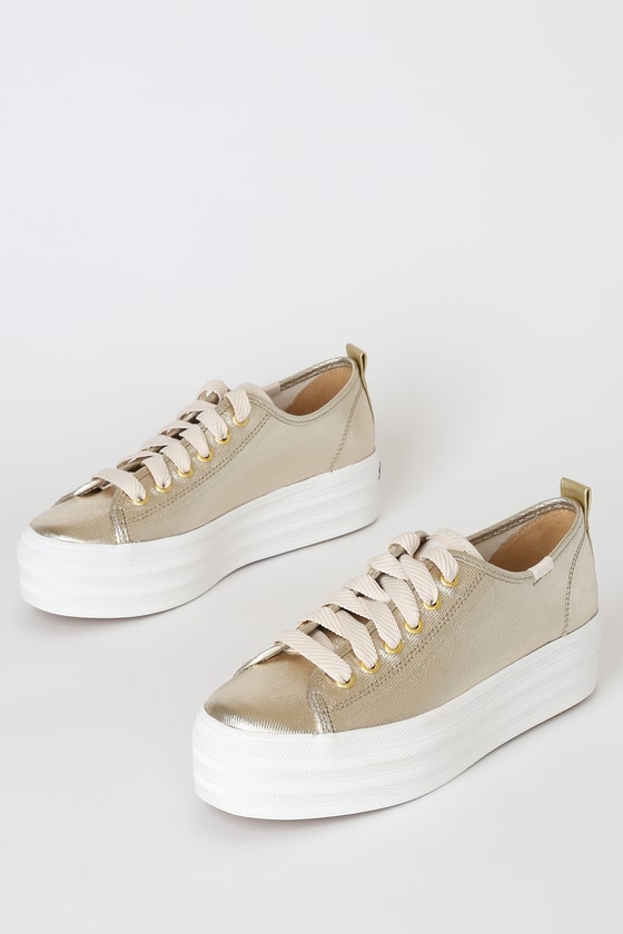 keds metallic platform sneakers