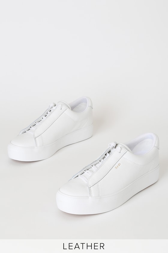 keds leather white shoes