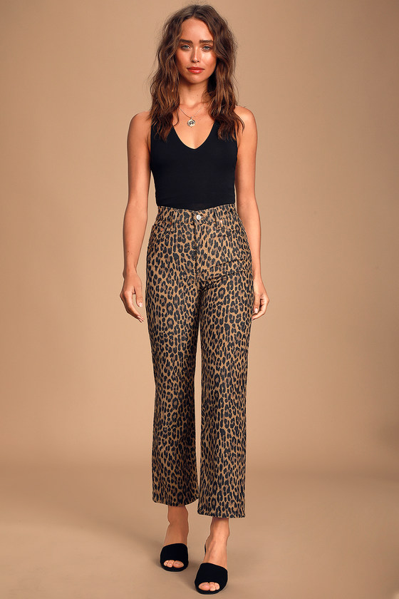 Levi's Ribcage Leopard Jeans - Cropped 