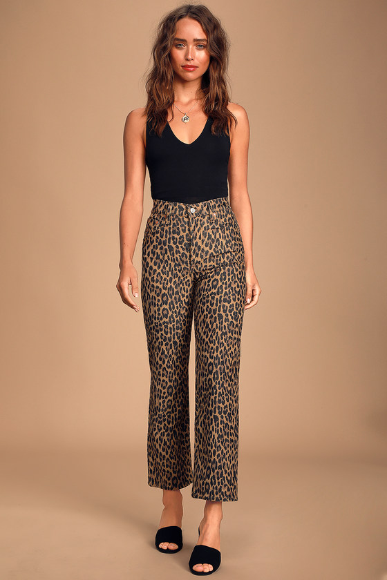 printed corduroy pants