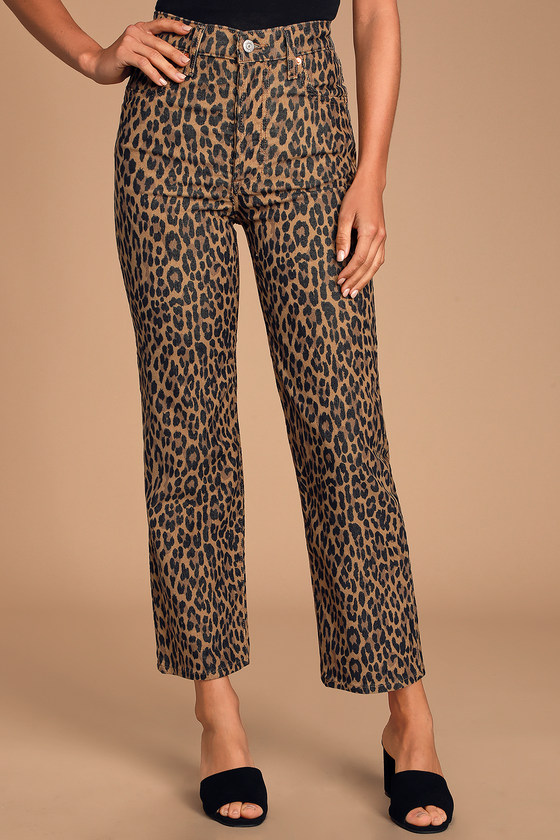 levi's ribcage leopard