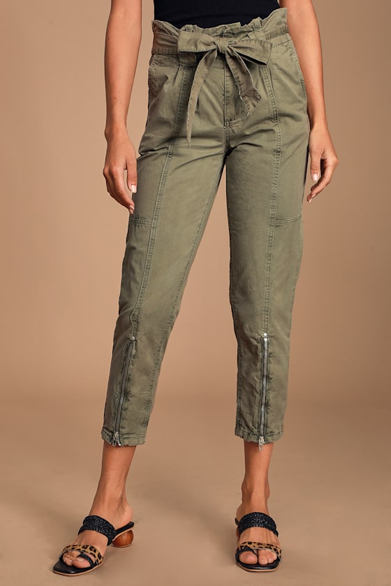 Blank NYC Paperbag Waist Pants - Cargo 