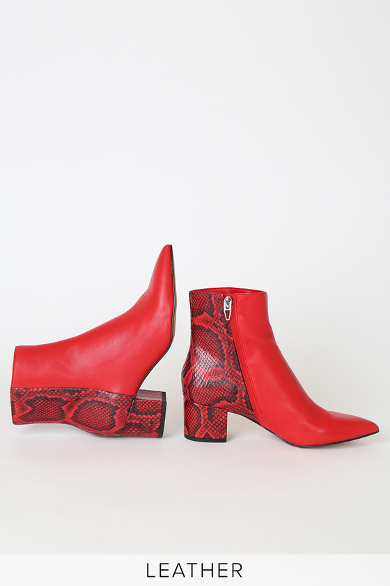 dolce vita red booties