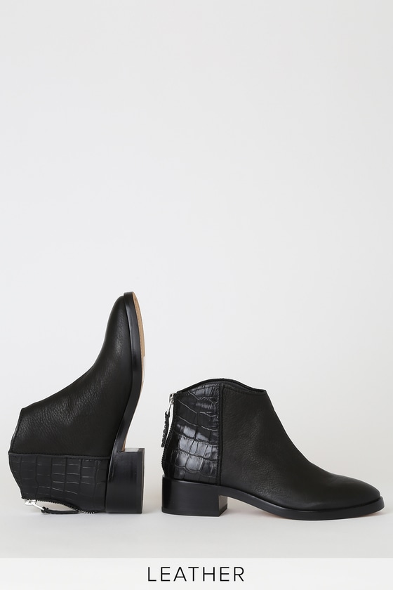 dolce vita tucker bootie black leather