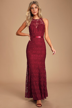 lulus burgundy lace maxi dress Burgundy Pleated Lace-Up Maxi Dress | Womens | 1X (Available in 3X, 2X, XXS, XS, S, M, L, XL) | 100% Polyester