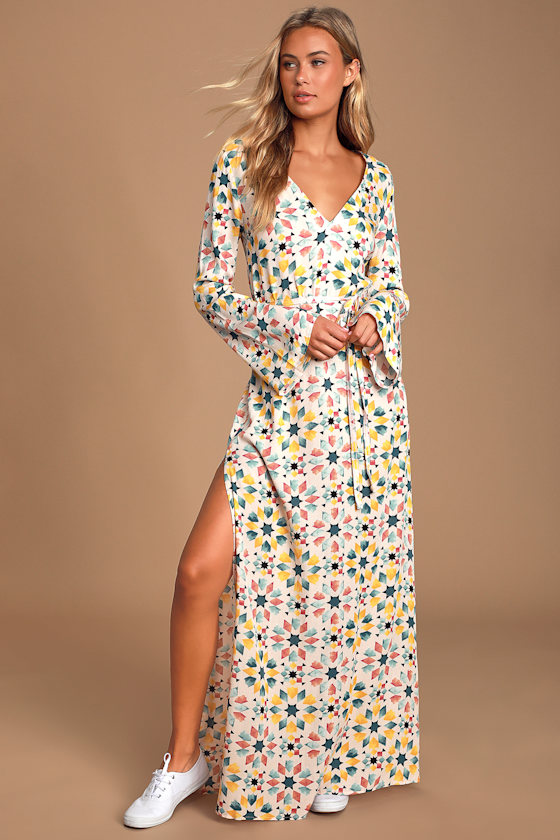 Mandala Daydream Blush Print Maxi Dress 1