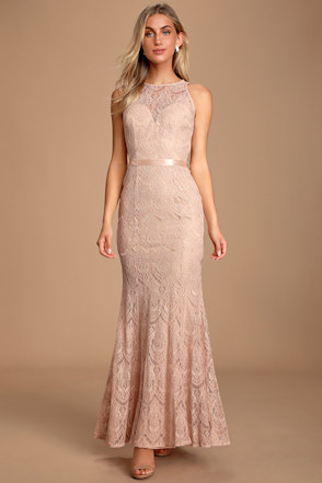 Blush Pink Maxi Dress - Lace Maxi Dress - Mermaid Maxi Dress - Lulus Blush Pink Maxi Dress - Lace Maxi Dress - Mermaid Maxi Dress - Lulus