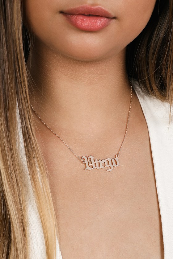 Cute Virgo Necklace - Zodiac Necklace 