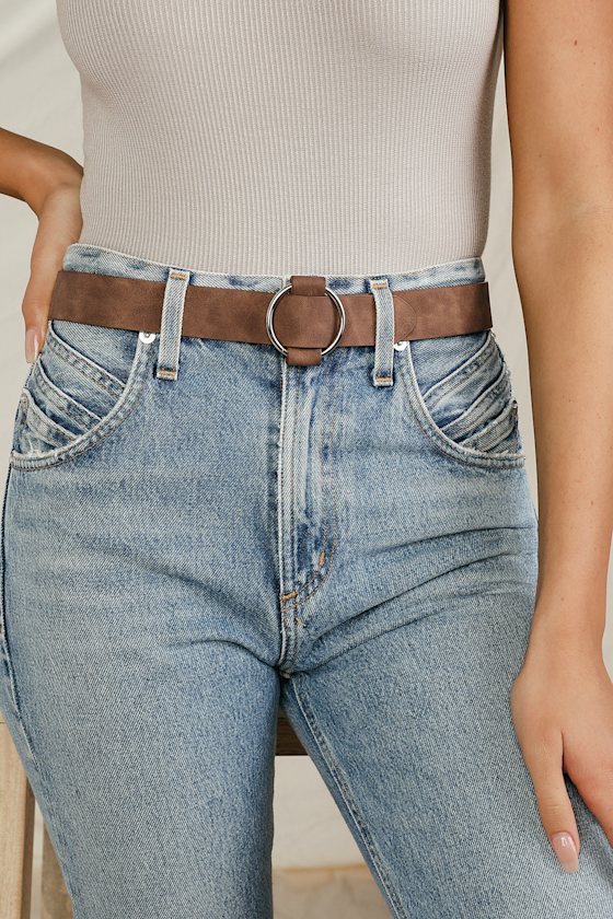 Effortless is More Brown Ring Belt 1