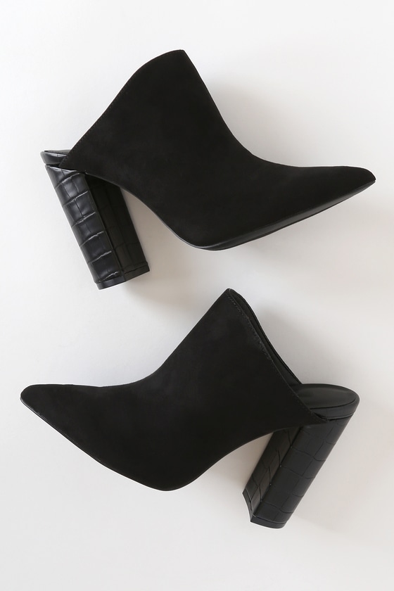 Lulus black mules on sale