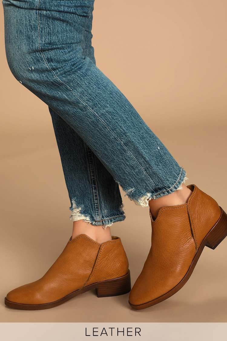dolce vita cognac booties
