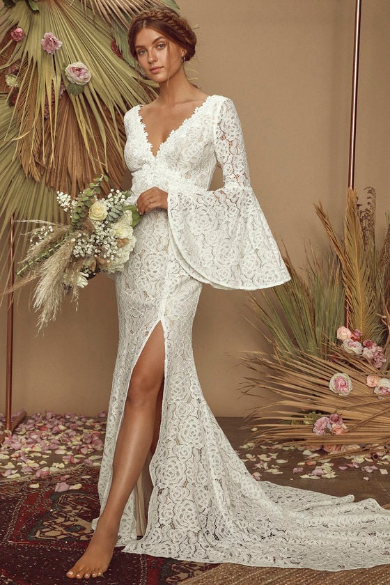 lulus boho wedding dress