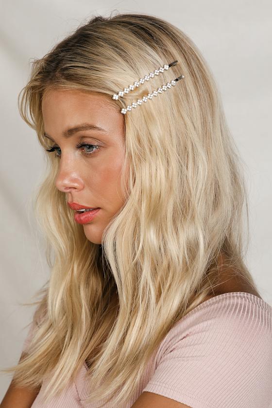 Trendy Hair Pins Gold Rhinestone Hair Pins Bobby Pin Set Lulus
