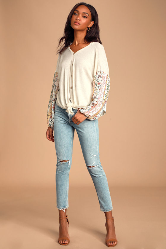 thermal tie front top