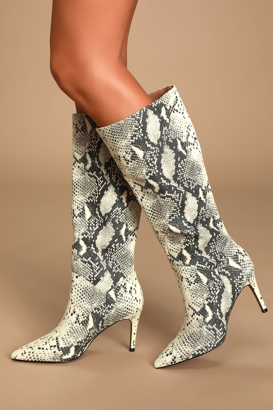 steve madden snake skin boots