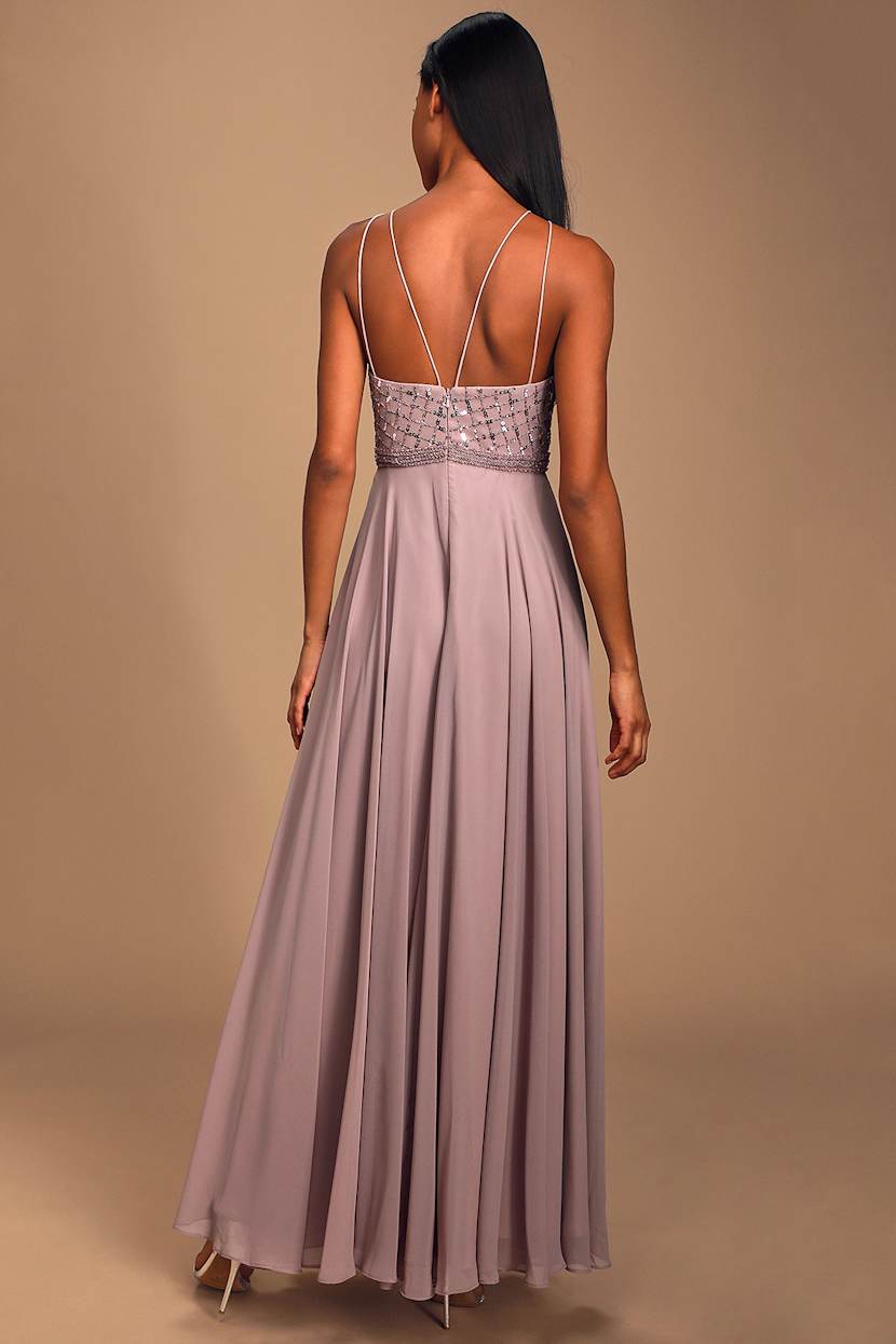lulus purple sequin dress Valhalla Purple Sequin Lace-Up Maxi Dress