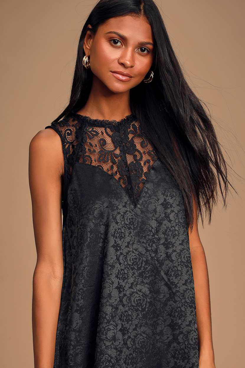 chinese dress ladies FLORAL PIECED SWING DRESS – Girlhero