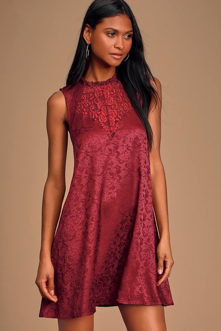 floral lace swing dress Jennifer Pink Lace Cotton 1950's Swing Dress by Stop Staring! – Italy Direct
