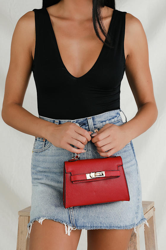 Cute Red Bag Red Mini Bag Red Crossbody Bag Lulus
