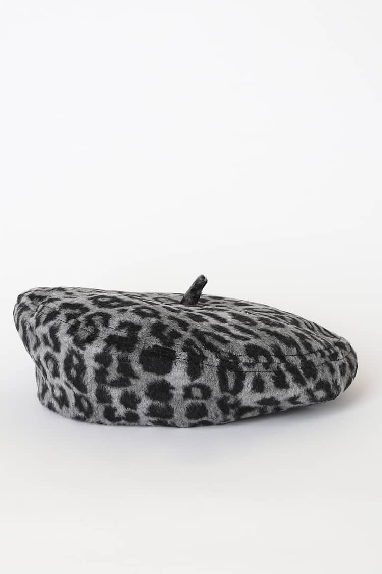 Brixton Audrey - Leopard Print Beret - Beret - Leopard Hat  display picture 3