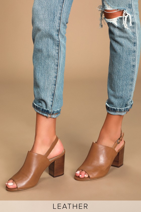 slingback mules open toe