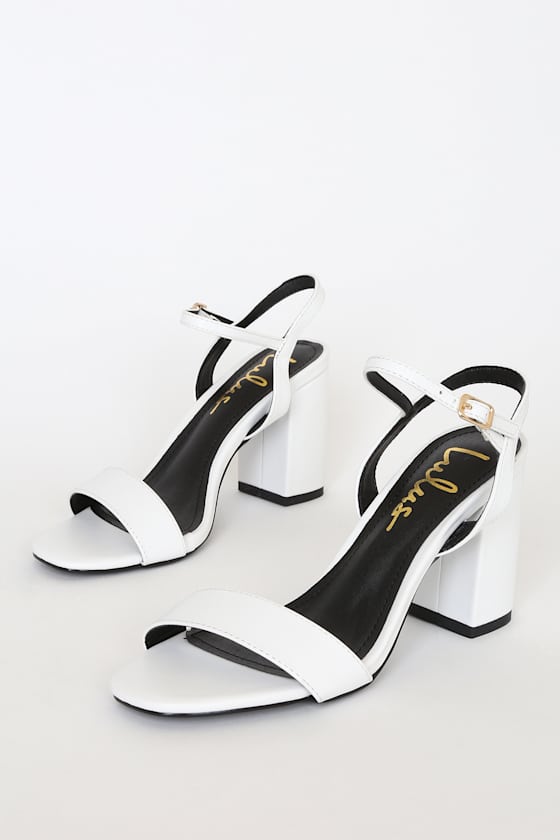 Arya White High Heel Sandals 3