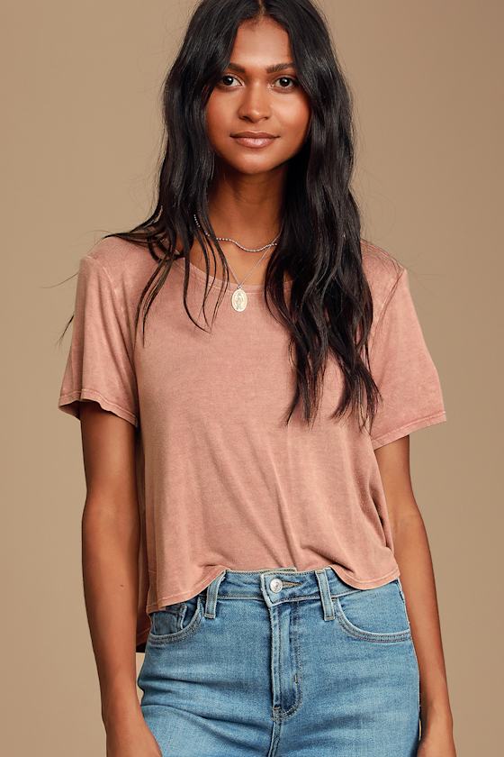 Laid-back Lover Washed Rose Tee 2