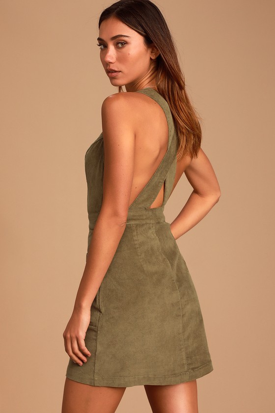 tu green pinafore dress