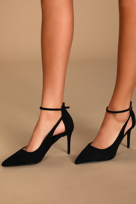 ankle strap pointed heels