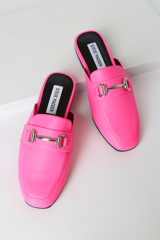 pink loafers