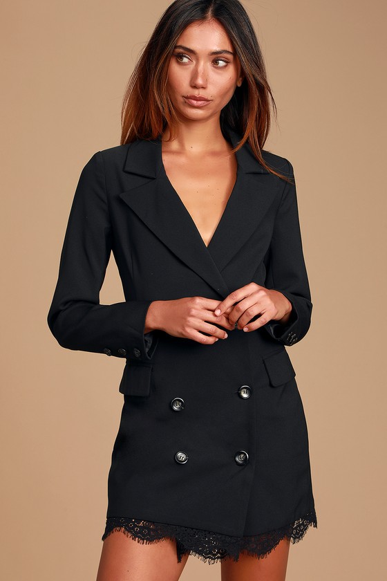 short black blazer dress