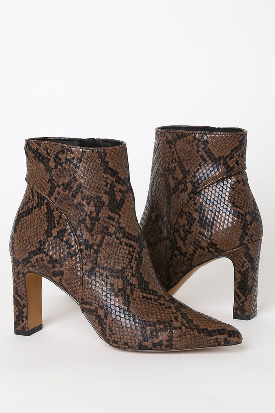 snakeskin booties lulus