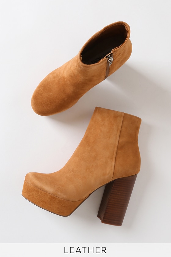 steve madden camel booties