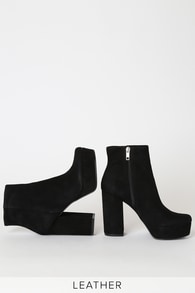 steve madden gratify suede platform booties