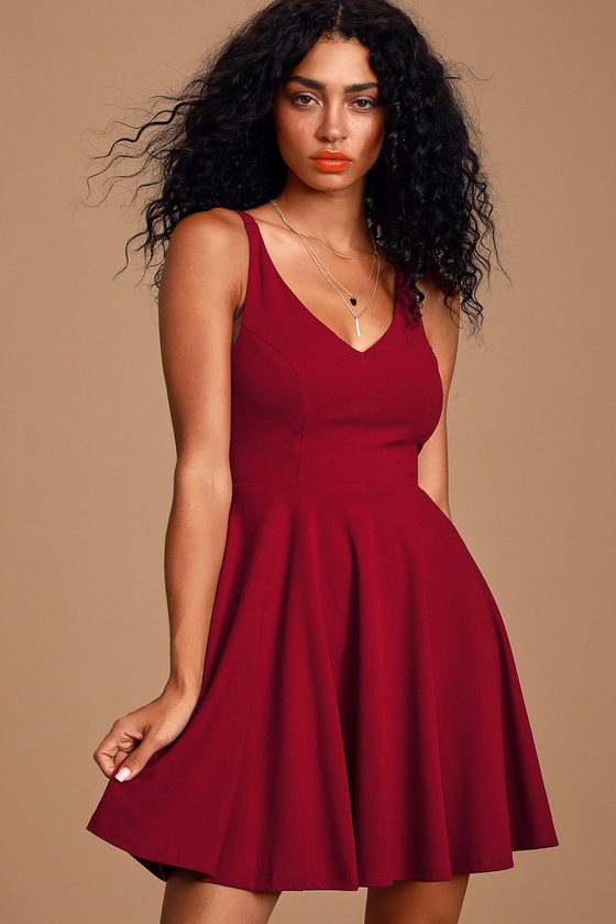 lulus maroon dress