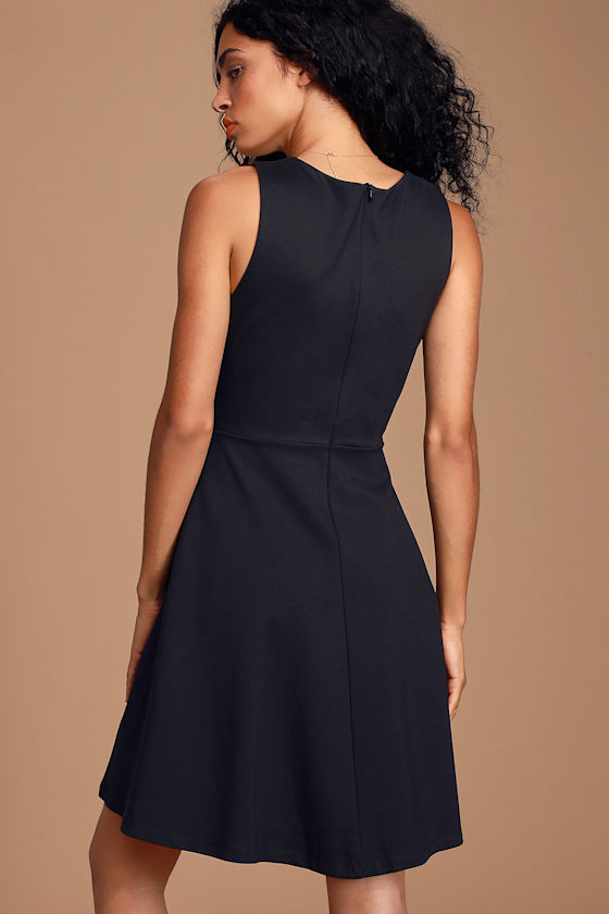 Bon Appetit Black Skater Dress 3