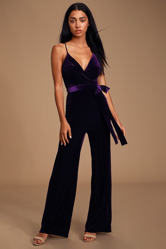 lulus purple jumpsuit