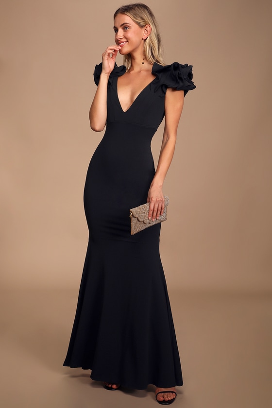 lulus black gown